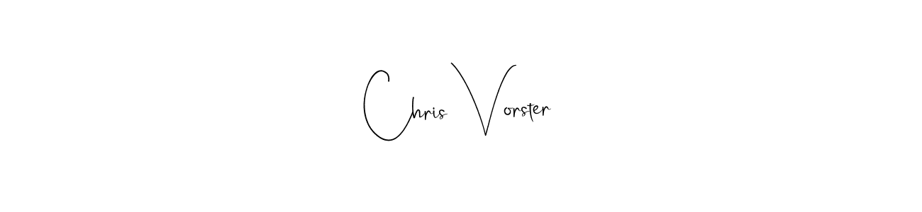Design your own signature with our free online signature maker. With this signature software, you can create a handwritten (Andilay-7BmLP) signature for name Chris Vorster. Chris Vorster signature style 4 images and pictures png