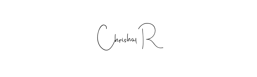 How to Draw Chrishal R signature style? Andilay-7BmLP is a latest design signature styles for name Chrishal R. Chrishal R signature style 4 images and pictures png