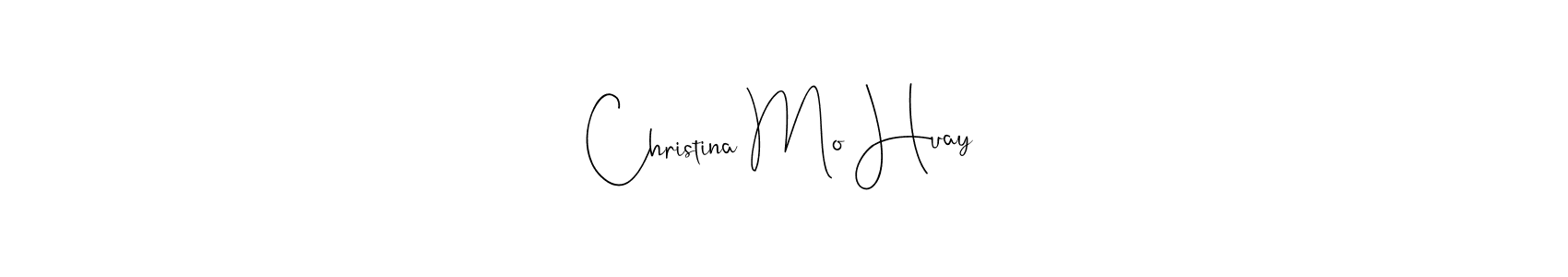 How to make Christina Mo Huay signature? Andilay-7BmLP is a professional autograph style. Create handwritten signature for Christina Mo Huay name. Christina Mo Huay signature style 4 images and pictures png