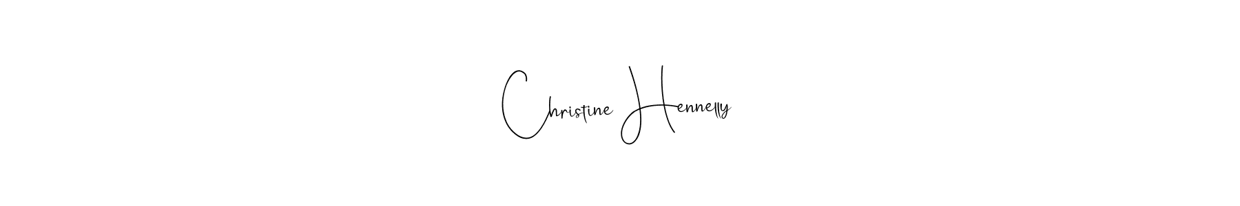 Design your own signature with our free online signature maker. With this signature software, you can create a handwritten (Andilay-7BmLP) signature for name Christine Hennelly. Christine Hennelly signature style 4 images and pictures png