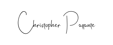 Design your own signature with our free online signature maker. With this signature software, you can create a handwritten (Andilay-7BmLP) signature for name Christopher Pallante. Christopher Pallante signature style 4 images and pictures png