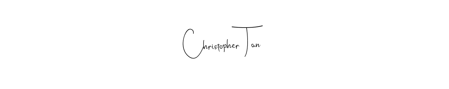 if you are searching for the best signature style for your name Christopher Tan. so please give up your signature search. here we have designed multiple signature styles  using Andilay-7BmLP. Christopher Tan signature style 4 images and pictures png