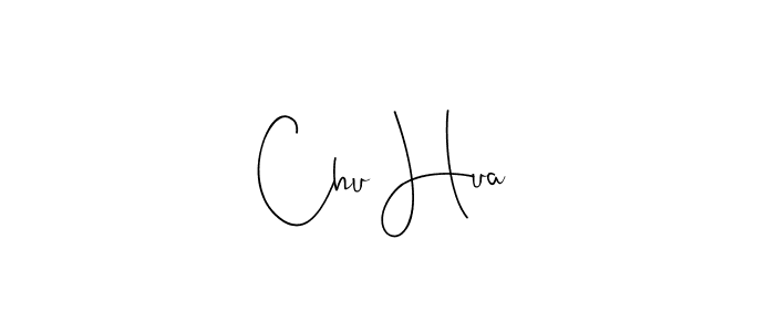 How to make Chu Hua name signature. Use Andilay-7BmLP style for creating short signs online. This is the latest handwritten sign. Chu Hua signature style 4 images and pictures png