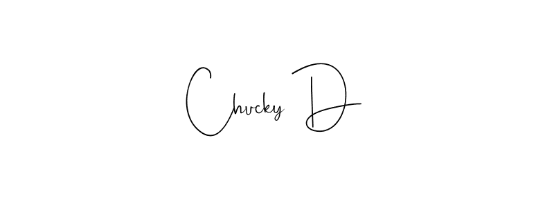 Also You can easily find your signature by using the search form. We will create Chucky D name handwritten signature images for you free of cost using Andilay-7BmLP sign style. Chucky D signature style 4 images and pictures png