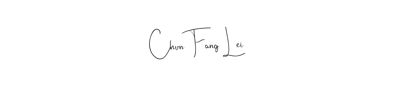 Make a beautiful signature design for name Chun Fang Lei. Use this online signature maker to create a handwritten signature for free. Chun Fang Lei signature style 4 images and pictures png
