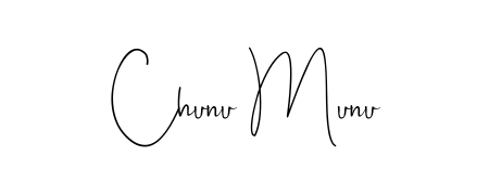 Andilay-7BmLP is a professional signature style that is perfect for those who want to add a touch of class to their signature. Get Chunu Munu name fancy signature for free. Chunu Munu signature style 4 images and pictures png