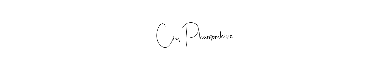 Make a beautiful signature design for name Ciel Phantomhive. With this signature (Andilay-7BmLP) style, you can create a handwritten signature for free. Ciel Phantomhive signature style 4 images and pictures png