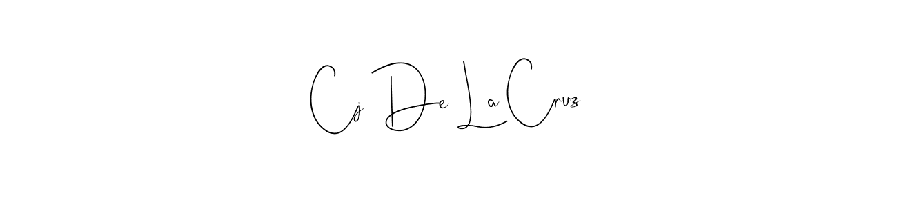 Design your own signature with our free online signature maker. With this signature software, you can create a handwritten (Andilay-7BmLP) signature for name Cj De La Cruz. Cj De La Cruz signature style 4 images and pictures png