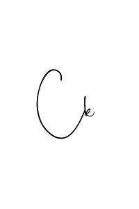 Design your own signature with our free online signature maker. With this signature software, you can create a handwritten (Andilay-7BmLP) signature for name Ck. Ck signature style 4 images and pictures png