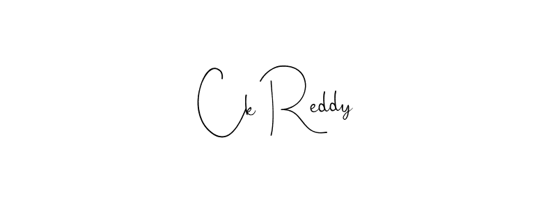 if you are searching for the best signature style for your name Ck Reddy. so please give up your signature search. here we have designed multiple signature styles  using Andilay-7BmLP. Ck Reddy signature style 4 images and pictures png