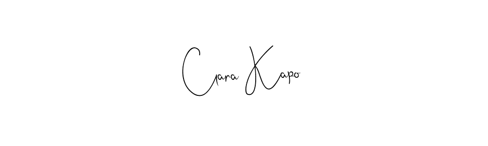 Use a signature maker to create a handwritten signature online. With this signature software, you can design (Andilay-7BmLP) your own signature for name Clara Kapo. Clara Kapo signature style 4 images and pictures png