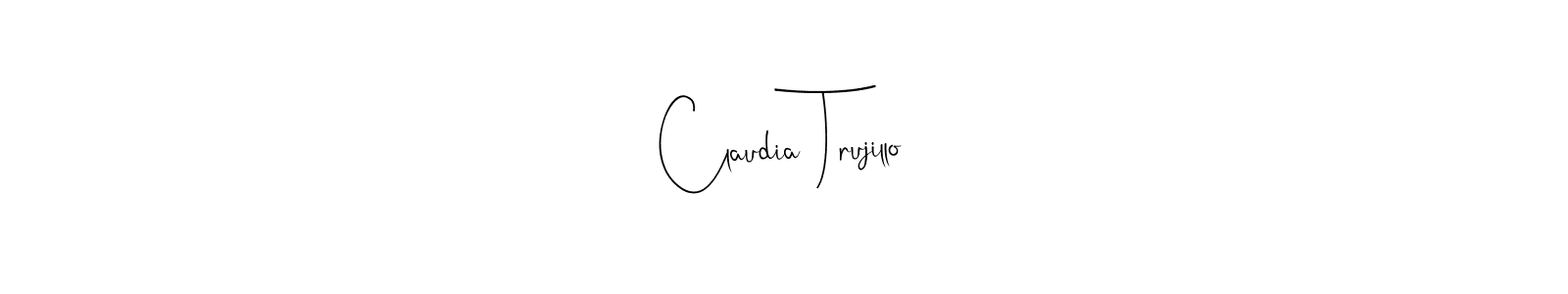 How to make Claudia Trujillo signature? Andilay-7BmLP is a professional autograph style. Create handwritten signature for Claudia Trujillo name. Claudia Trujillo signature style 4 images and pictures png