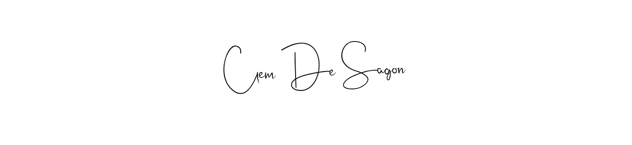 Once you've used our free online signature maker to create your best signature Andilay-7BmLP style, it's time to enjoy all of the benefits that Clem De Sagon name signing documents. Clem De Sagon signature style 4 images and pictures png