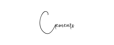Discover how Clementz looks in an executive cursive font (Andilay-7BmLP). Perfect for legal documents, invoices, and certificates. Clementz signature style 4 images and pictures png
