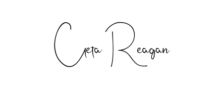 Master the art of signing with Cleta Reagan written in fluent Andilay-7BmLP script. A great template to practice and refine your handwriting. Cleta Reagan signature style 4 images and pictures png