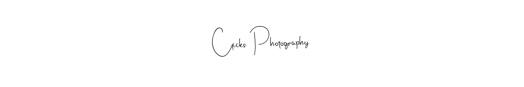 How to Draw Clicks Photography signature style? Andilay-7BmLP is a latest design signature styles for name Clicks Photography. Clicks Photography signature style 4 images and pictures png