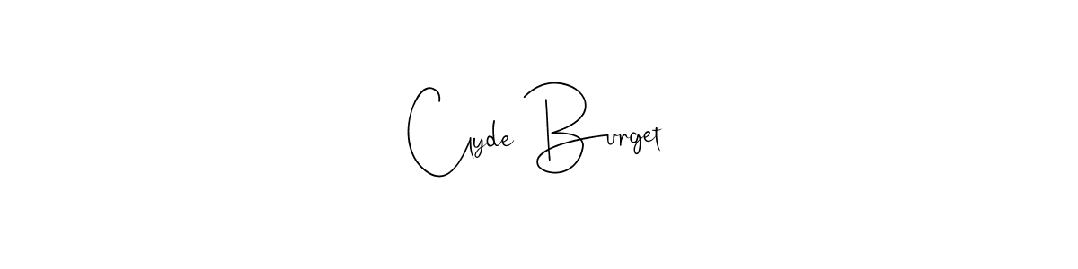 This is the best signature style for the Clyde Burget name. Also you like these signature font (Andilay-7BmLP). Mix name signature. Clyde Burget signature style 4 images and pictures png