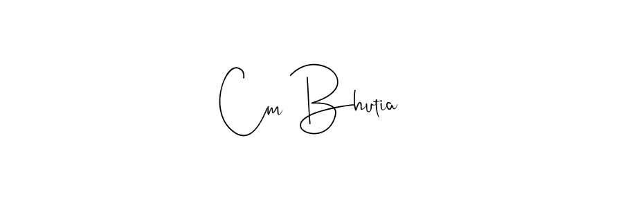 How to Draw Cm Bhutia signature style? Andilay-7BmLP is a latest design signature styles for name Cm Bhutia. Cm Bhutia signature style 4 images and pictures png