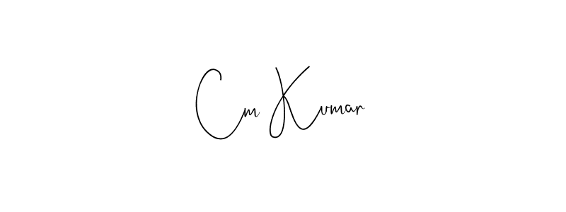 How to make Cm Kumar signature? Andilay-7BmLP is a professional autograph style. Create handwritten signature for Cm Kumar name. Cm Kumar signature style 4 images and pictures png