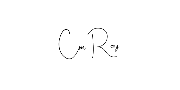if you are searching for the best signature style for your name Cm Roy. so please give up your signature search. here we have designed multiple signature styles  using Andilay-7BmLP. Cm Roy signature style 4 images and pictures png
