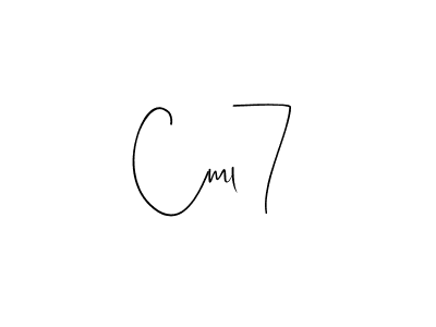 Cml7 stylish signature style. Best Handwritten Sign (Andilay-7BmLP) for my name. Handwritten Signature Collection Ideas for my name Cml7. Cml7 signature style 4 images and pictures png