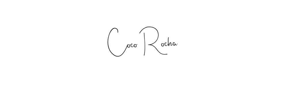 Create a beautiful signature design for name Coco Rocha. With this signature (Andilay-7BmLP) fonts, you can make a handwritten signature for free. Coco Rocha signature style 4 images and pictures png