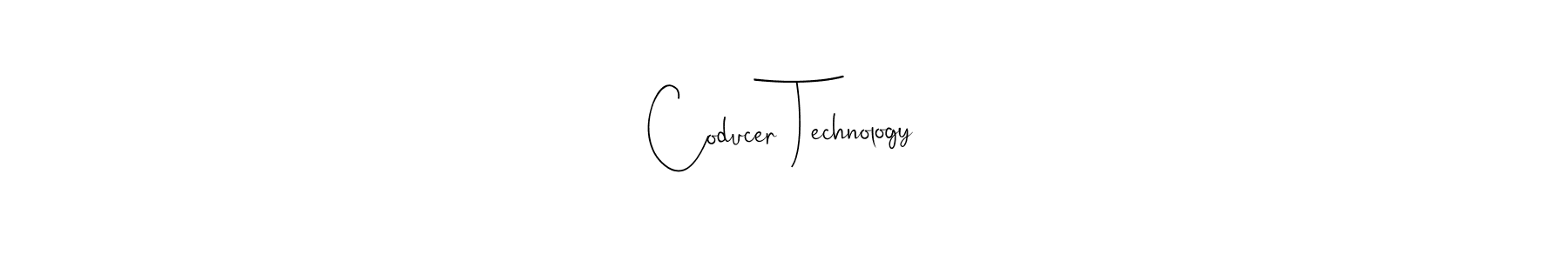 How to make Coducer Technology signature? Andilay-7BmLP is a professional autograph style. Create handwritten signature for Coducer Technology name. Coducer Technology signature style 4 images and pictures png