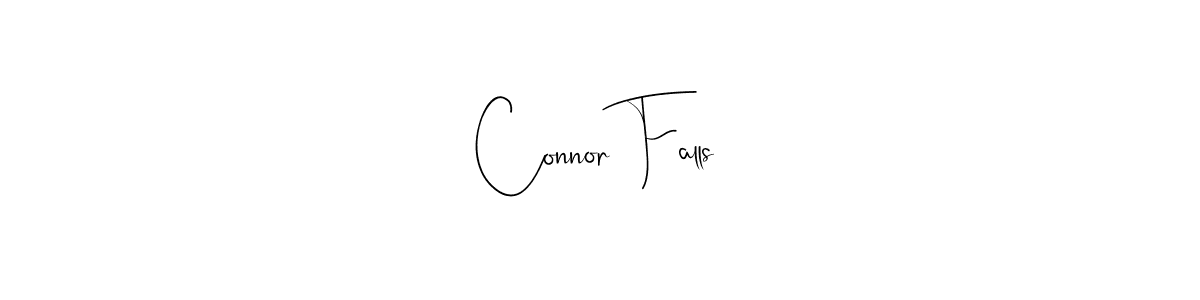 You should practise on your own different ways (Andilay-7BmLP) to write your name (Connor Falls) in signature. don't let someone else do it for you. Connor Falls signature style 4 images and pictures png