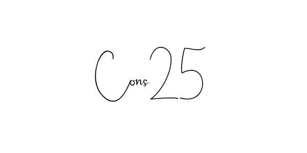 Also we have Cons25 name is the best signature style. Create professional handwritten signature collection using Andilay-7BmLP autograph style. Cons25 signature style 4 images and pictures png