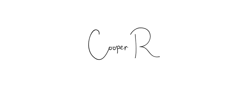 Make a short Cooper R signature style. Manage your documents anywhere anytime using Andilay-7BmLP. Create and add eSignatures, submit forms, share and send files easily. Cooper R signature style 4 images and pictures png