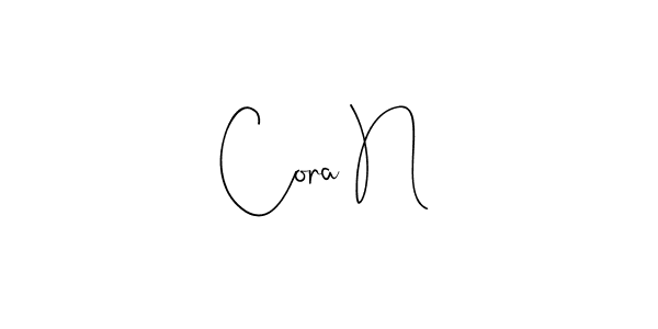 How to Draw Cora N signature style? Andilay-7BmLP is a latest design signature styles for name Cora N. Cora N signature style 4 images and pictures png