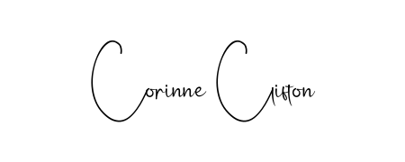 Download transparent PNG signature for name Corinne Clifton styled with Andilay-7BmLP font. Ready to paste directly into PDF and Word agreements. Corinne Clifton signature style 4 images and pictures png