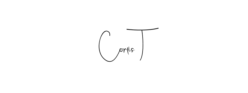 Make a beautiful signature design for name Corlis T. With this signature (Andilay-7BmLP) style, you can create a handwritten signature for free. Corlis T signature style 4 images and pictures png