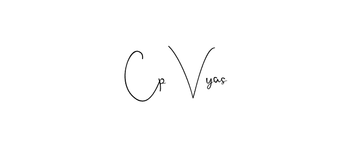 Make a beautiful signature design for name Cp Vyas. Use this online signature maker to create a handwritten signature for free. Cp Vyas signature style 4 images and pictures png
