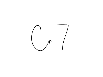 Also we have Cr 7 name is the best signature style. Create professional handwritten signature collection using Andilay-7BmLP autograph style. Cr 7 signature style 4 images and pictures png