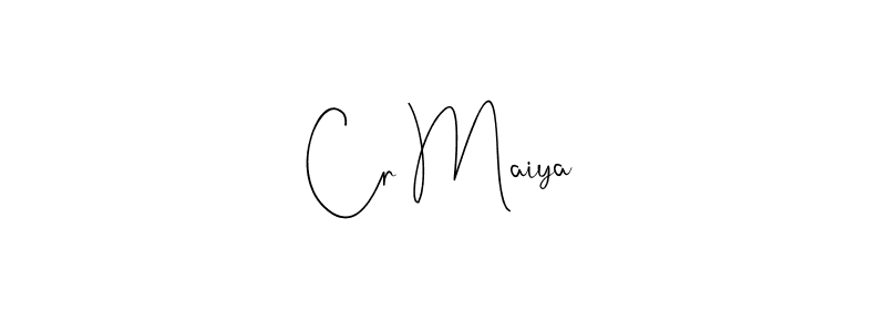 Use a signature maker to create a handwritten signature online. With this signature software, you can design (Andilay-7BmLP) your own signature for name Cr Maiya. Cr Maiya signature style 4 images and pictures png