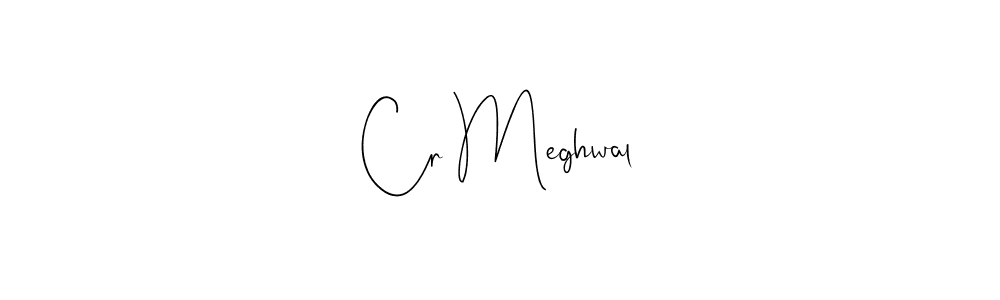 Design your own signature with our free online signature maker. With this signature software, you can create a handwritten (Andilay-7BmLP) signature for name Cr Meghwal. Cr Meghwal signature style 4 images and pictures png