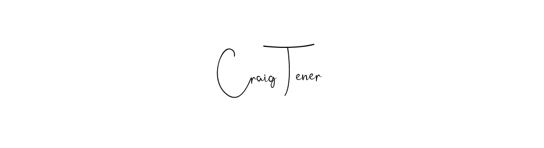 Make a beautiful signature design for name Craig Tener. Use this online signature maker to create a handwritten signature for free. Craig Tener signature style 4 images and pictures png