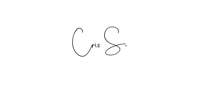 Also You can easily find your signature by using the search form. We will create Cris S. name handwritten signature images for you free of cost using Andilay-7BmLP sign style. Cris S. signature style 4 images and pictures png