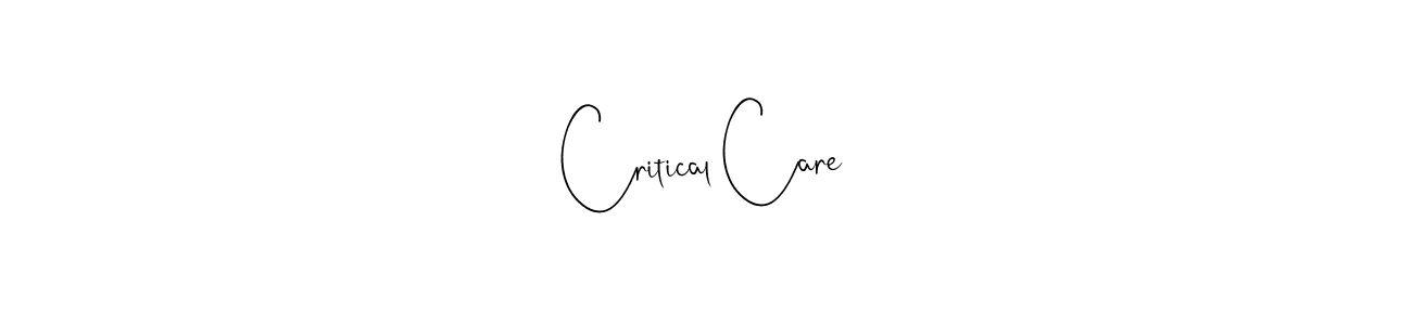 Create a beautiful signature design for name Critical Care. With this signature (Andilay-7BmLP) fonts, you can make a handwritten signature for free. Critical Care signature style 4 images and pictures png