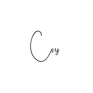 Design your own signature with our free online signature maker. With this signature software, you can create a handwritten (Andilay-7BmLP) signature for name Csy. Csy signature style 4 images and pictures png