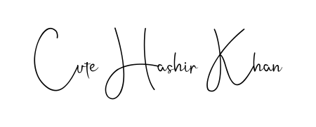 This is the best signature style for the Cute Hashir Khan name. Also you like these signature font (Andilay-7BmLP). Mix name signature. Cute Hashir Khan signature style 4 images and pictures png