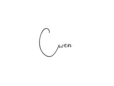 Design your own signature with our free online signature maker. With this signature software, you can create a handwritten (Andilay-7BmLP) signature for name Cwen. Cwen signature style 4 images and pictures png