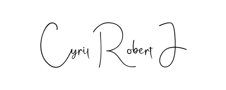 Designed for modern professionals: Cyril Robert J name signature crafted with Andilay-7BmLP script. Ready for digital PDF workflows. Cyril Robert J signature style 4 images and pictures png