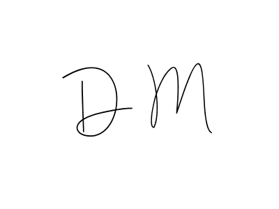 Design your own signature with our free online signature maker. With this signature software, you can create a handwritten (Andilay-7BmLP) signature for name D  M. D  M signature style 4 images and pictures png