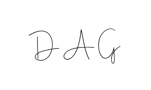 How to make D A G signature? Andilay-7BmLP is a professional autograph style. Create handwritten signature for D A G name. D A G signature style 4 images and pictures png