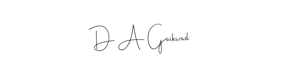 Use a signature maker to create a handwritten signature online. With this signature software, you can design (Andilay-7BmLP) your own signature for name D A Gaikwad. D A Gaikwad signature style 4 images and pictures png