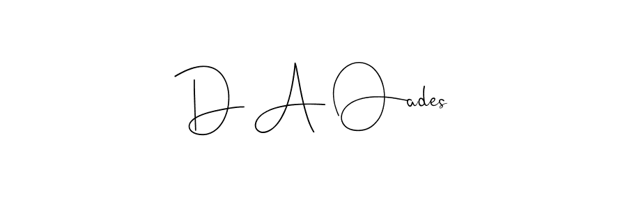Check out images of Autograph of D A Oades name. Actor D A Oades Signature Style. Andilay-7BmLP is a professional sign style online. D A Oades signature style 4 images and pictures png
