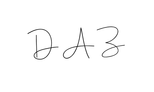 This is the best signature style for the D A Z name. Also you like these signature font (Andilay-7BmLP). Mix name signature. D A Z signature style 4 images and pictures png