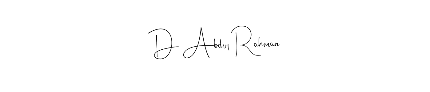 How to Draw D Abdul Rahman signature style? Andilay-7BmLP is a latest design signature styles for name D Abdul Rahman. D Abdul Rahman signature style 4 images and pictures png